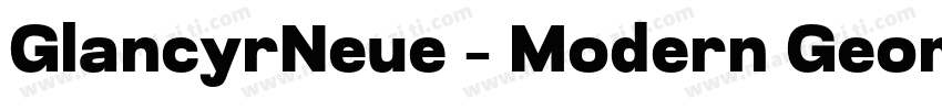 GlancyrNeue – Modern Geometric Indu字体转换